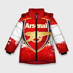 Куртка зимняя для девочки Arsenal, цвет: 3D-красный