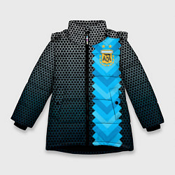 Куртка зимняя для девочки Аргентина форма, цвет: 3D-черный