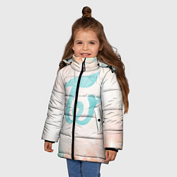 Куртка зимняя для девочки TWICE, цвет: 3D-черный — фото 2