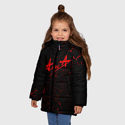 Куртка зимняя для девочки АлисА, цвет: 3D-красный — фото 2