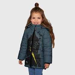 Куртка зимняя для девочки Batman, цвет: 3D-светло-серый — фото 2