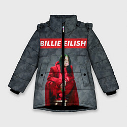 Куртка зимняя для девочки Королева Билли, цвет: 3D-черный