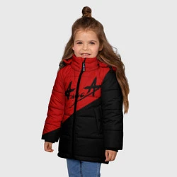 Куртка зимняя для девочки Алиса, цвет: 3D-светло-серый — фото 2