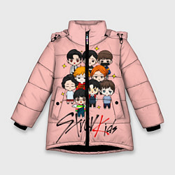 Куртка зимняя для девочки Stray Kids, цвет: 3D-черный