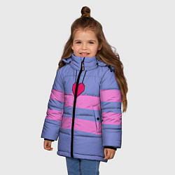 Куртка зимняя для девочки UNDERTALE FRISK, цвет: 3D-черный — фото 2