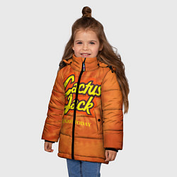 Куртка зимняя для девочки Cactus Jack, цвет: 3D-черный — фото 2