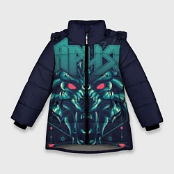 Куртка зимняя для девочки Ария, цвет: 3D-светло-серый