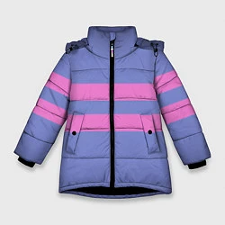 Куртка зимняя для девочки ФРИСК FRISK, цвет: 3D-черный