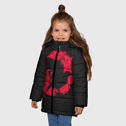 Куртка зимняя для девочки Vikings, цвет: 3D-черный — фото 2