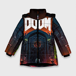 Куртка зимняя для девочки DOOM - Hellgate, цвет: 3D-черный