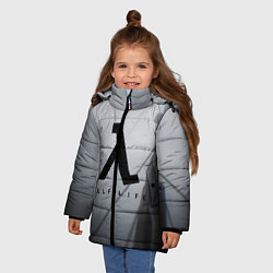 Куртка зимняя для девочки Half Life, цвет: 3D-черный — фото 2