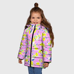 Куртка зимняя для девочки Candy People, цвет: 3D-черный — фото 2