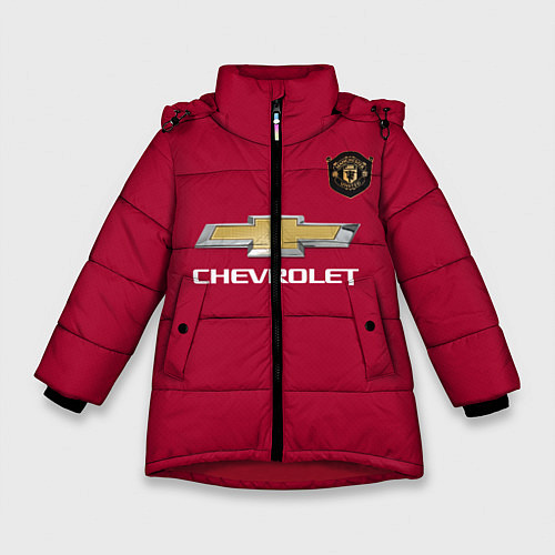 Зимняя куртка для девочки Lingard Manchester United / 3D-Красный – фото 1
