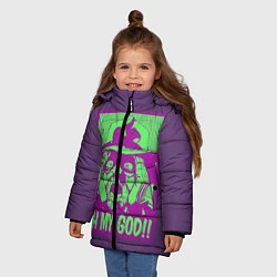Куртка зимняя для девочки Oh my good!!, цвет: 3D-черный — фото 2