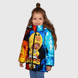 Куртка зимняя для девочки BRAWL STARS SALLY LEON, цвет: 3D-светло-серый — фото 2