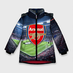 Куртка зимняя для девочки FC Arsenal, цвет: 3D-красный