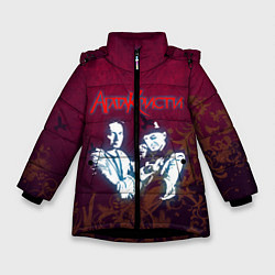 Куртка зимняя для девочки Агата Кристи, цвет: 3D-черный