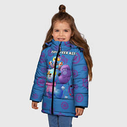 Куртка зимняя для девочки Puppeteer nita, цвет: 3D-черный — фото 2
