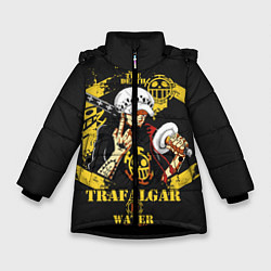 Куртка зимняя для девочки One Piece Trafalgar Water, цвет: 3D-черный