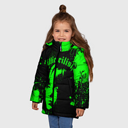 Куртка зимняя для девочки Billie eilish, цвет: 3D-светло-серый — фото 2
