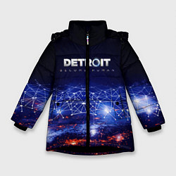 Куртка зимняя для девочки DETROIT:BECOME HUMAN, цвет: 3D-черный
