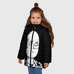 Куртка зимняя для девочки ONE-PUNCH MAN, цвет: 3D-черный — фото 2