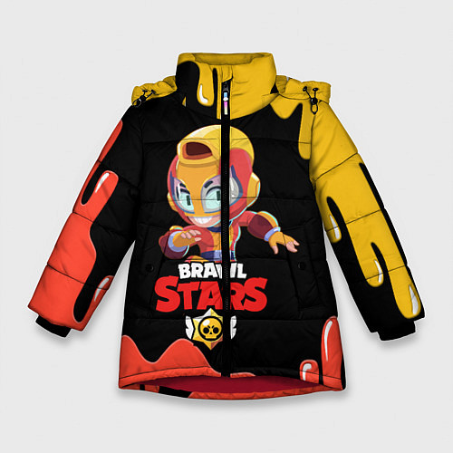 Зимняя куртка для девочки BRAWL STARS MAX / 3D-Красный – фото 1