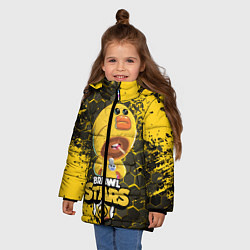 Куртка зимняя для девочки BRAWL STARS SALLY LEON, цвет: 3D-черный — фото 2