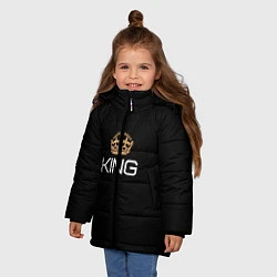 Куртка зимняя для девочки Король, цвет: 3D-красный — фото 2