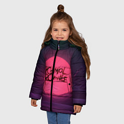 Куртка зимняя для девочки MCR Logo, цвет: 3D-черный — фото 2