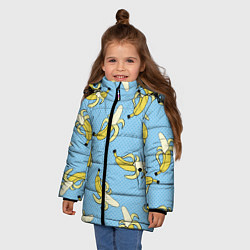 Куртка зимняя для девочки Banana art, цвет: 3D-светло-серый — фото 2