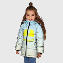Куртка зимняя для девочки МАРШМЕЛЛОУ, цвет: 3D-черный — фото 2