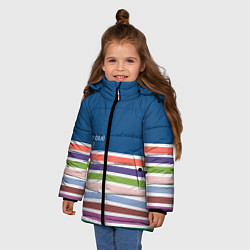 Куртка зимняя для девочки Pantone цвет года с 2012 по 2020 гг, цвет: 3D-черный — фото 2
