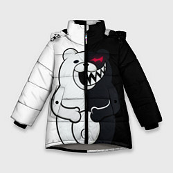 Куртка зимняя для девочки MONOKUMA, цвет: 3D-светло-серый