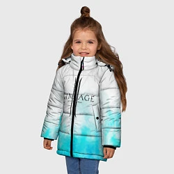 Куртка зимняя для девочки LINEAGE 2, цвет: 3D-черный — фото 2