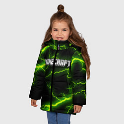 Куртка зимняя для девочки MINECRAFT STORM, цвет: 3D-черный — фото 2