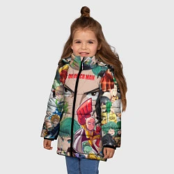 Куртка зимняя для девочки Ванпанчмен, цвет: 3D-красный — фото 2