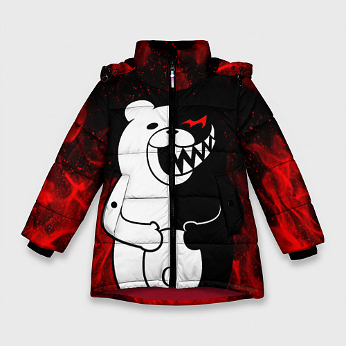 Зимняя куртка для девочки MONOKUMA / 3D-Красный – фото 1