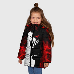 Куртка зимняя для девочки MONOKUMA, цвет: 3D-красный — фото 2