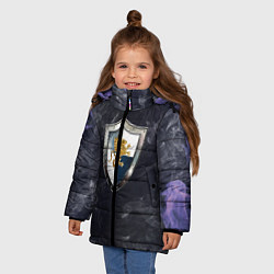 Куртка зимняя для девочки Heroes of Might and Magic, цвет: 3D-черный — фото 2