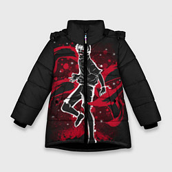 Куртка зимняя для девочки Tokyo Ghoul, цвет: 3D-черный