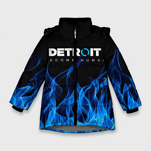 Зимняя куртка для девочки DETROIT: BECOME HUMAN / 3D-Светло-серый – фото 1