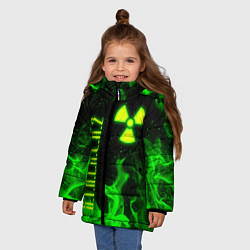 Куртка зимняя для девочки STALKER 2, цвет: 3D-светло-серый — фото 2