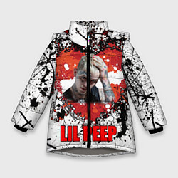 Куртка зимняя для девочки Lil Peep, цвет: 3D-светло-серый