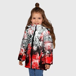 Куртка зимняя для девочки One-Punch Man Collage, цвет: 3D-светло-серый — фото 2