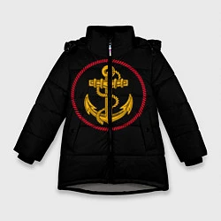 Зимняя куртка для девочки ВМФ