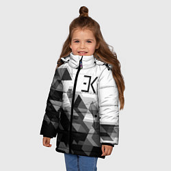 Куртка зимняя для девочки ЕГОР КРИД, цвет: 3D-черный — фото 2