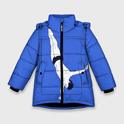 Куртка зимняя для девочки Dive, цвет: 3D-черный