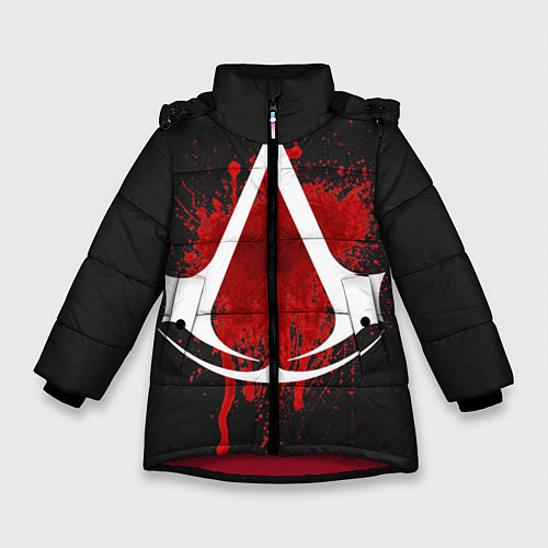 Зимняя куртка для девочки Assassin’s Creed / 3D-Красный – фото 1