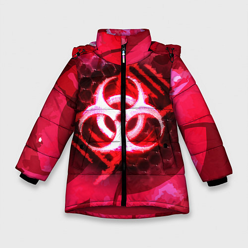 Зимняя куртка для девочки Plague Inc LC Oko / 3D-Красный – фото 1